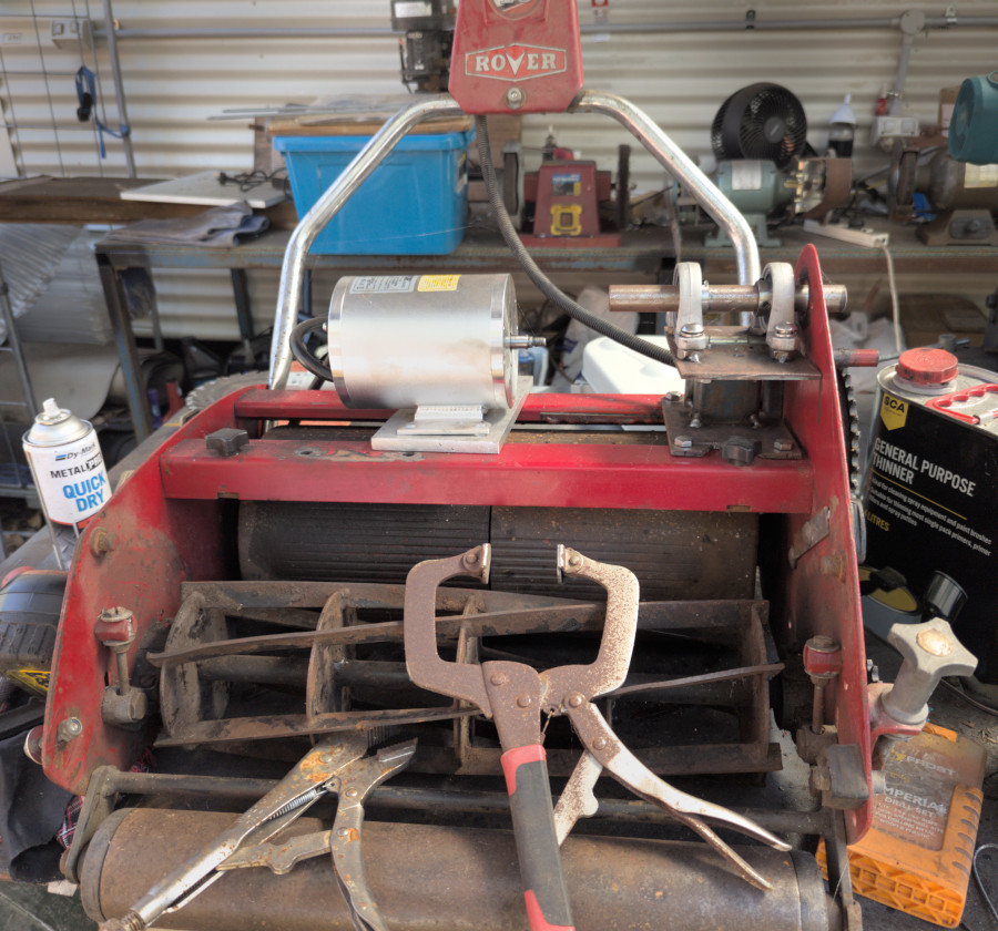 Reel mower in conversion